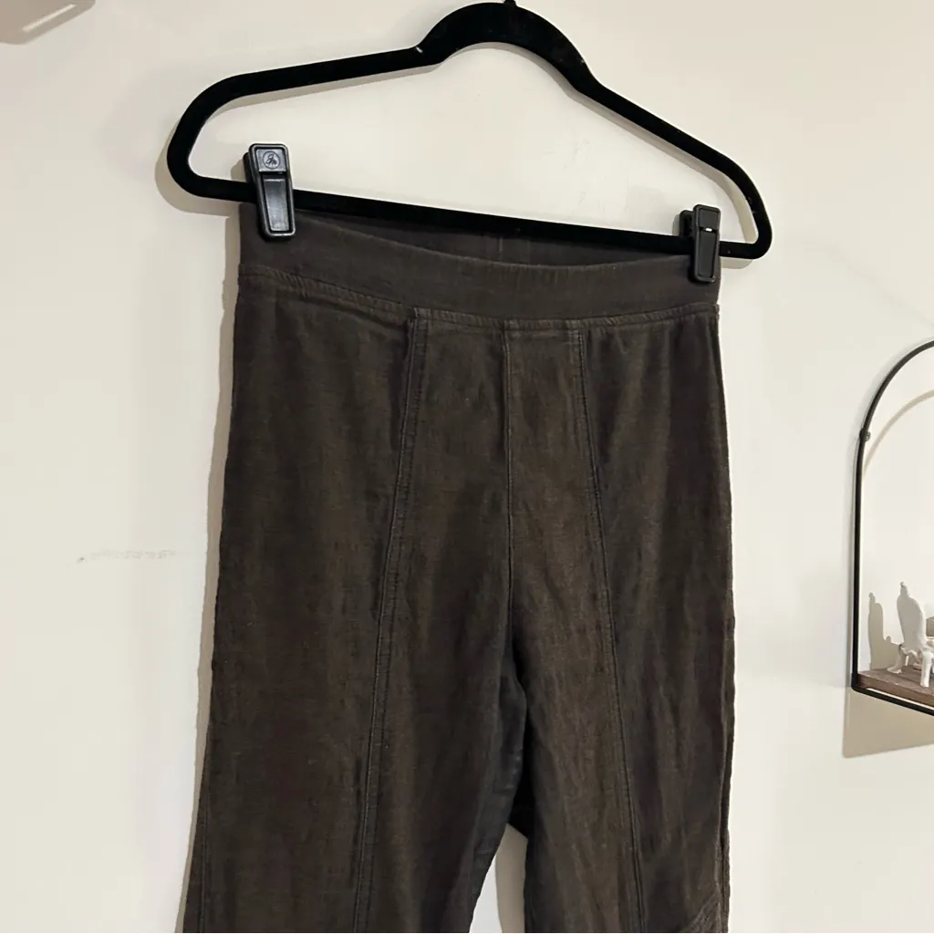 Prairie Underground Brown High Waisted Ribbed Knee Leggings Size Medium - Image 3