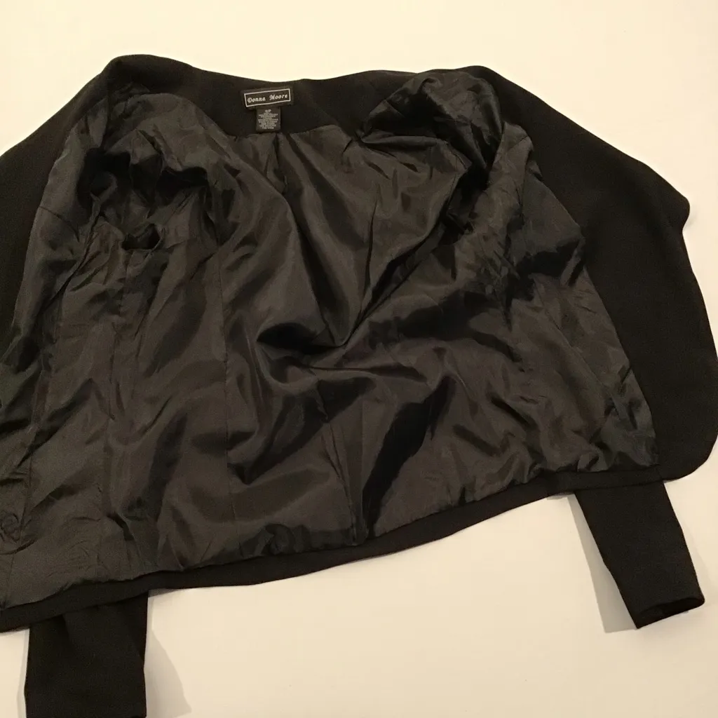 Donna Moore Black Jacket with Zippers - Image 7