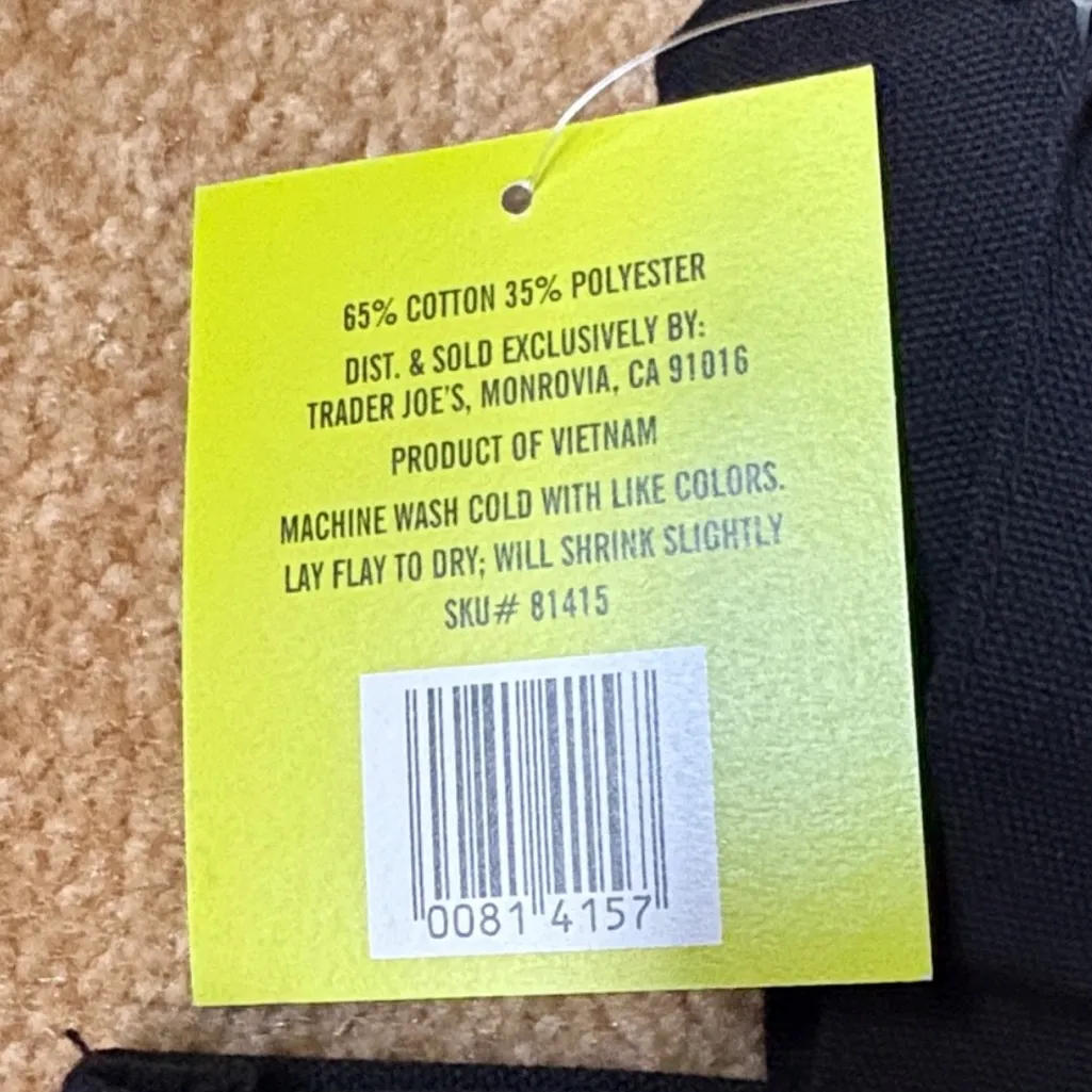 Trader Joe's Mini Canvas Halloween Fall Trick or Treat Tote Bag - Image 3