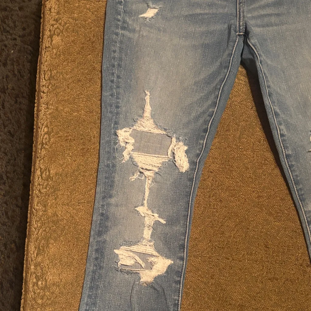 American Eagle Outfitters Super Hi-Rise Distressed Jeggings - Image 2