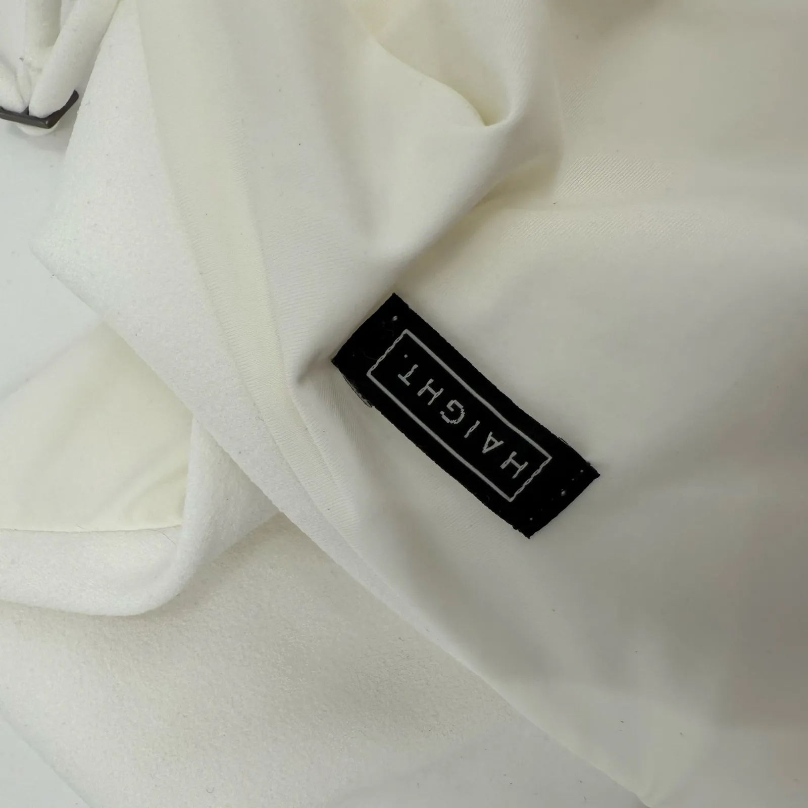 HAIGHT Swimsuit Size Medium Crepe Jen One Piece Sweetheart Off White NWT Swim - Image 7