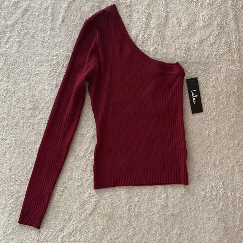 Lulus | One Shoulder Long Sleeve Top - Image 3