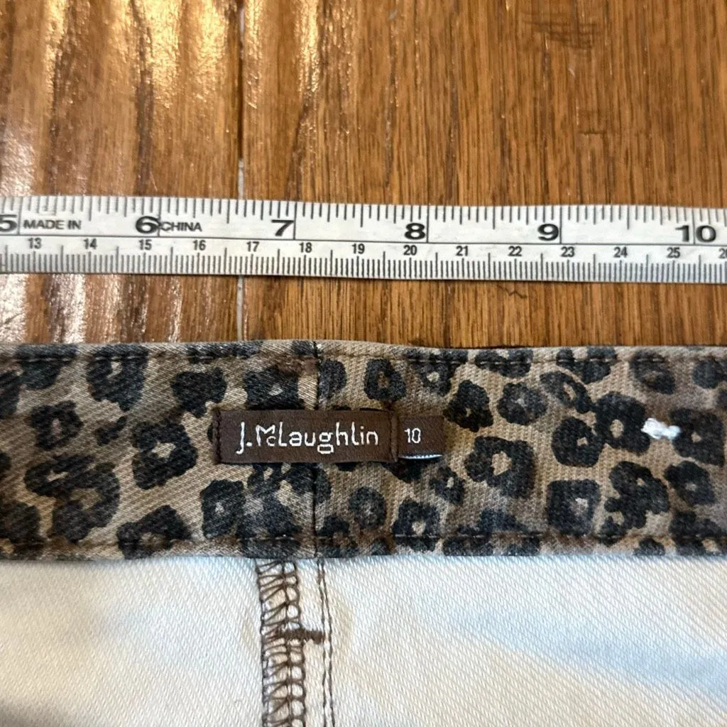 J.McLaughlin leopard straight leg jeans 10 - Image 4