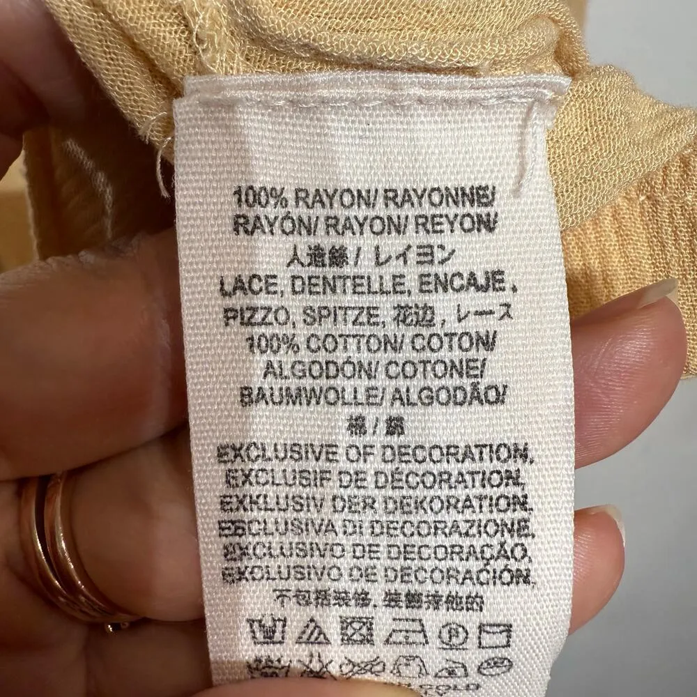 Free People Bali Will Wait For You Embroidered Midi Dress Sz L - Image 6