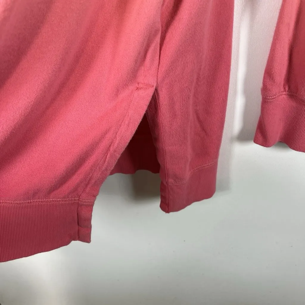 Old‎ Navy  Sweatshirt Women’s L Pink Crewneck Ombre Sunset Beach Ath leisure - Image 5