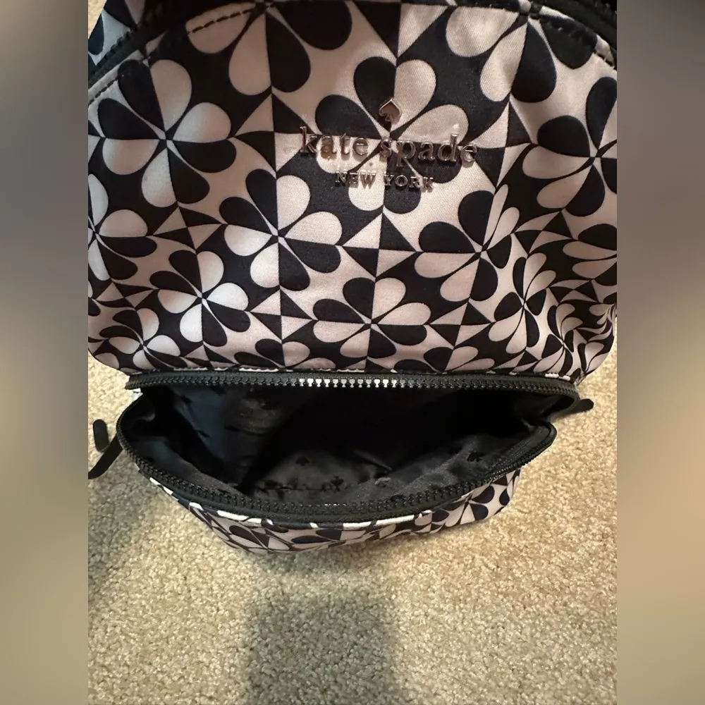 Kate Spade New York Karissa Large Nylon Clover Geometric Backpack - Image 12