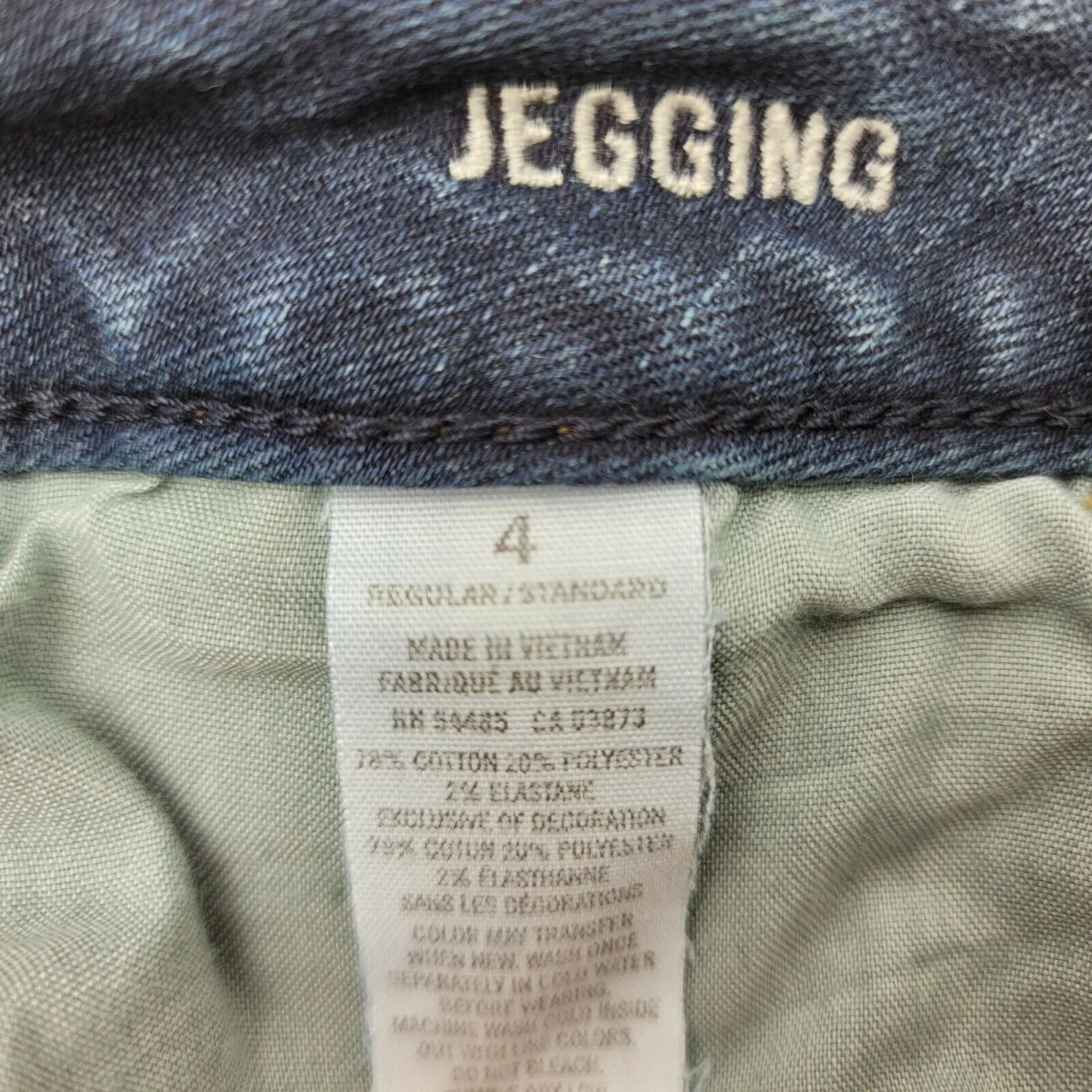 American Eagle Jeans Womens 4 Regular (29x28) Blue Jegging Skinny Stretch Denim - Image 5