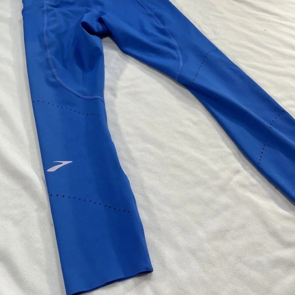 NWT XS BROOKS WOMEN'S BROOKS METHOD 3/4 TIGHT In Blue - Image 9
