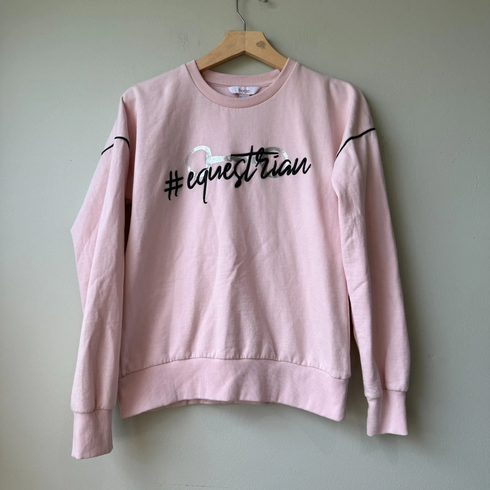 HORZE YOUNG RIDER ASHLYN CREW SWEATSHIRT Size 8‎ Pink - Image 2