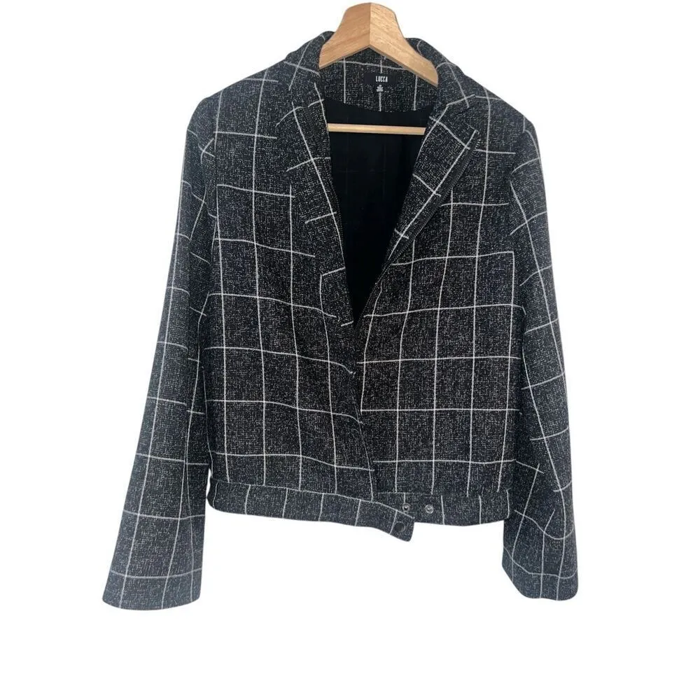 ✨LUCCA LOOKING OUT THE WINDOW MOTO SZ MEDIUM JACKET✨ Black - Image 6