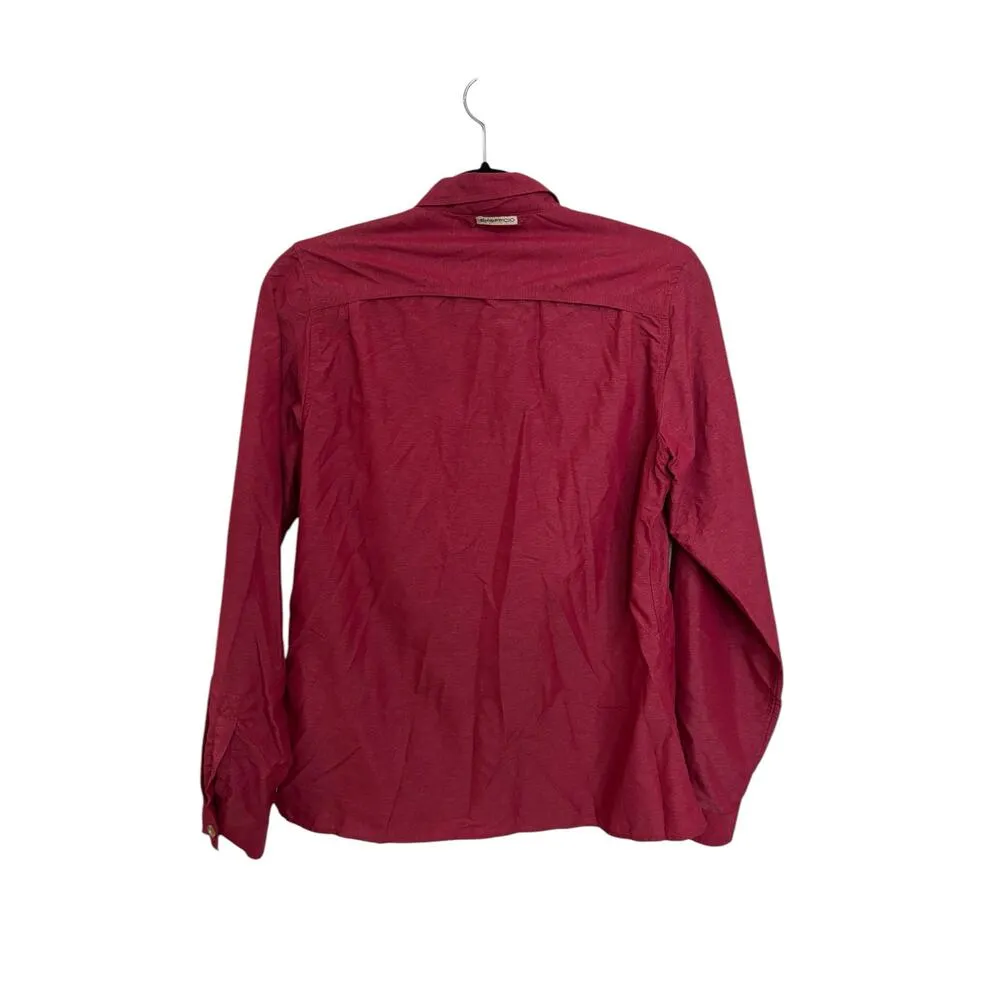 Exofficio Shirt Womens Small Dryflylite Long Sleeve Pink Vented Hiking Fishing - Image 2