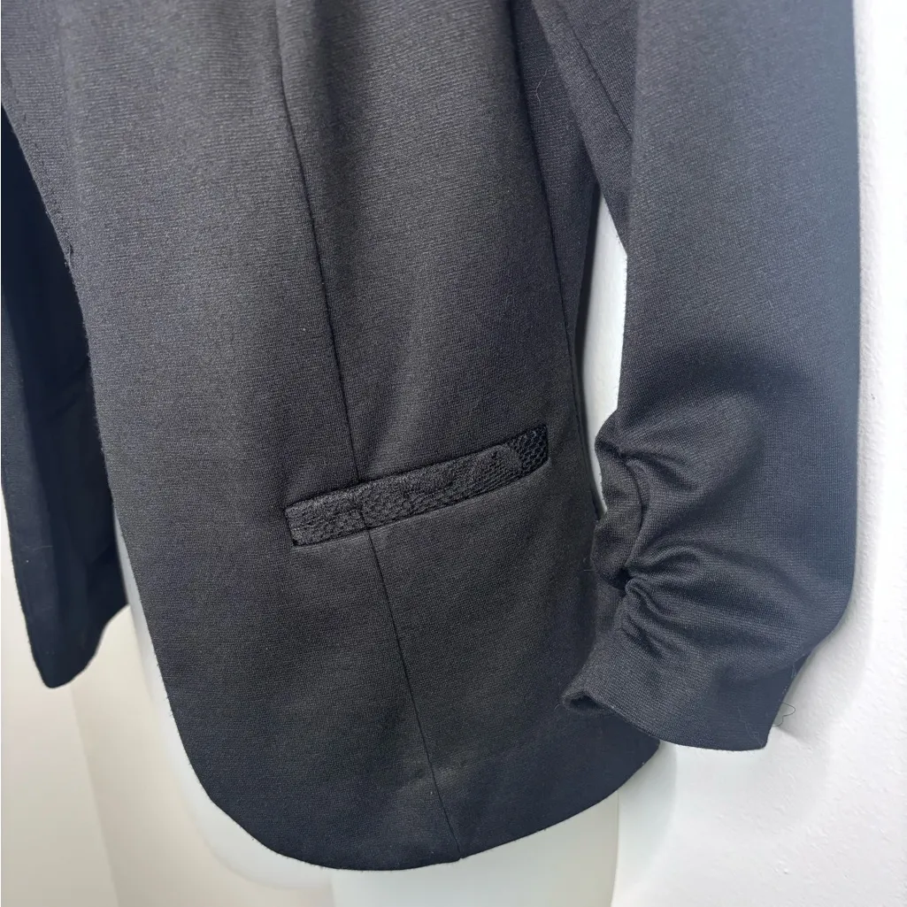 Candies Black 3/4 Sleeve Blazer Size Medium - Image 4