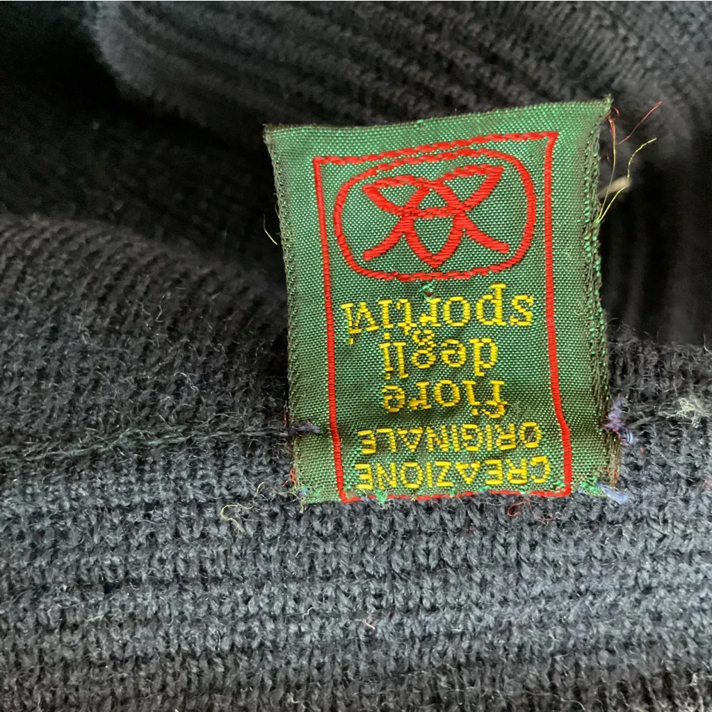 Vintage‎ Fiore Degli Sportivi Cardigan Sweater Blue Size undefined - Image 8