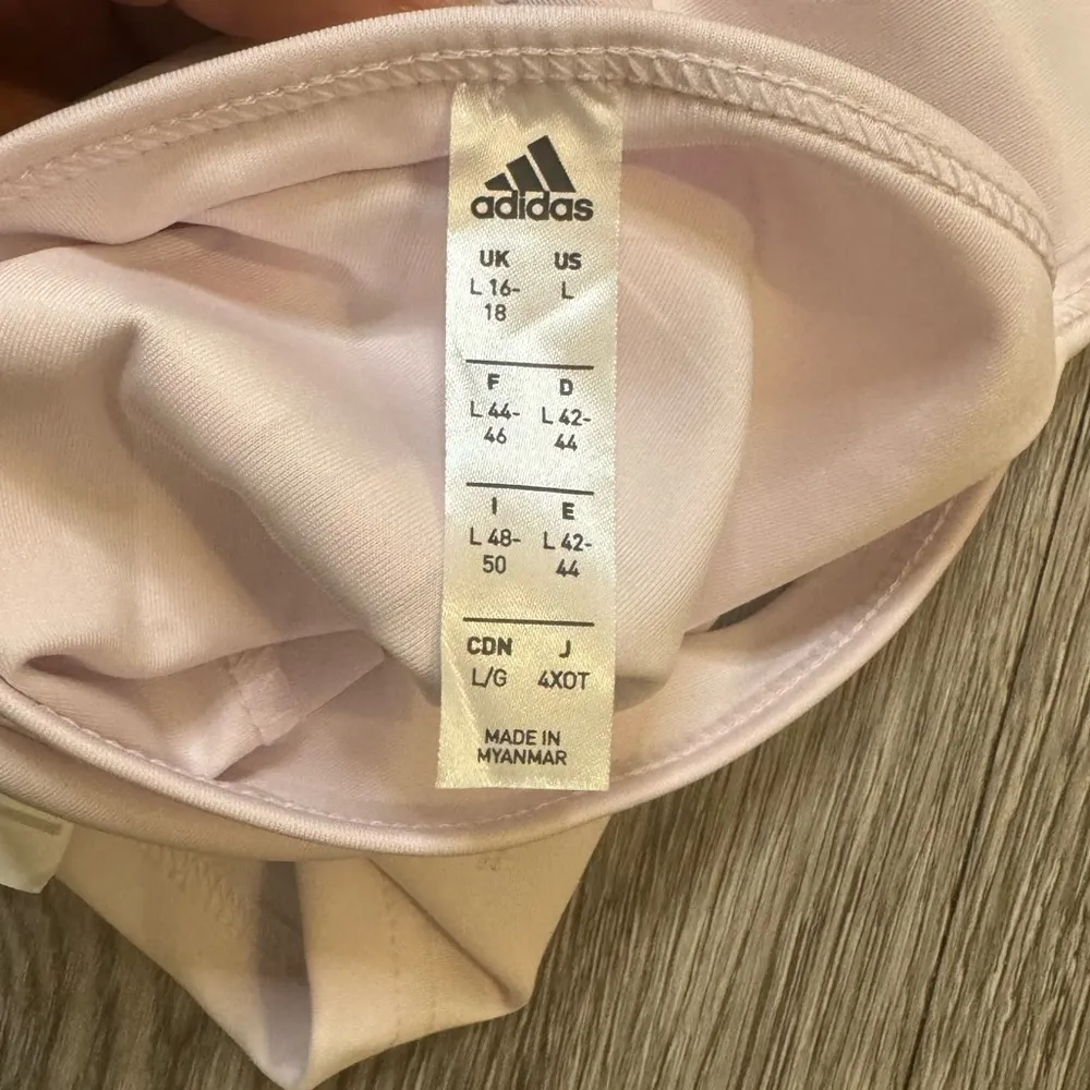 Adidas moisture wicking baby pink athletic tank size L - Image 5