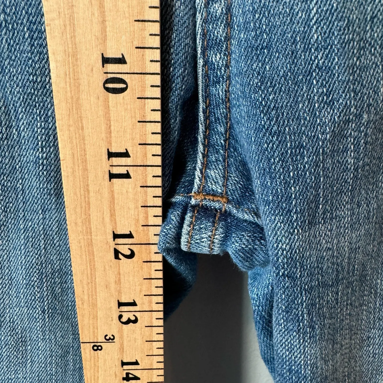 Madewell High Rise Skinny Flare Denim Stretch Casual Jeans Blue 26 - Image 4