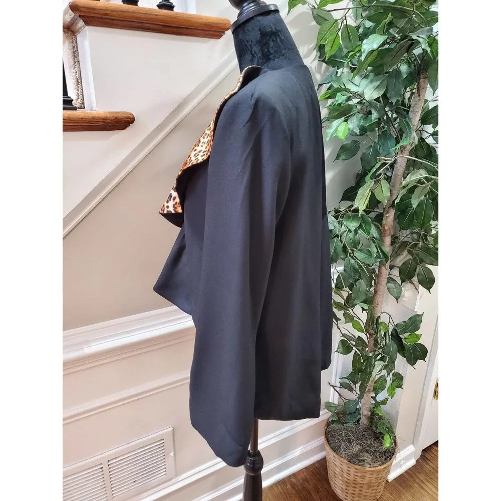 Essence Women Multicolor Polyester Long Sleeve Open Front Ruffle Blazer 10 - Image 5