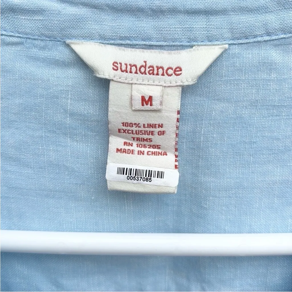 EUC Sundance Gabriella Linen Tunic Top
Blue Generous Size Medium - Image 3