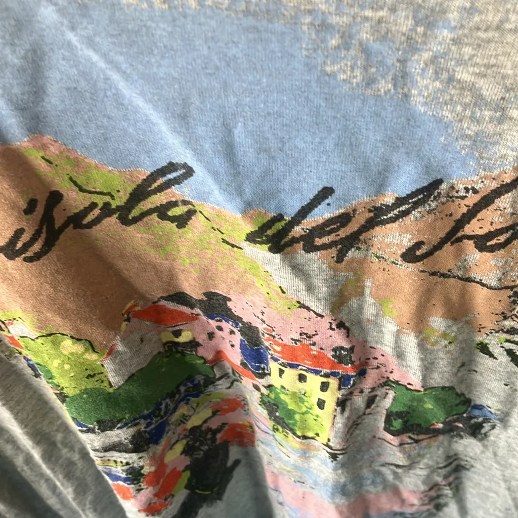 FINAL MARKDOWN Casey & key Gray Graphic cold shoulder Women's Top 2x - Image 4