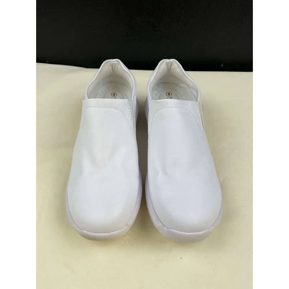 Hawkwell Women's White Nursing Shoes / Slip ons Size 8 SKU 4974 - Image 2