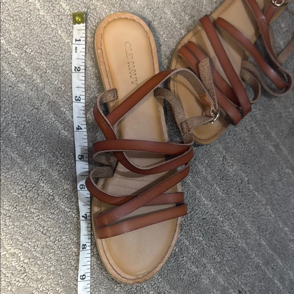 Old Navy Brown Tan Sandals - Image 4