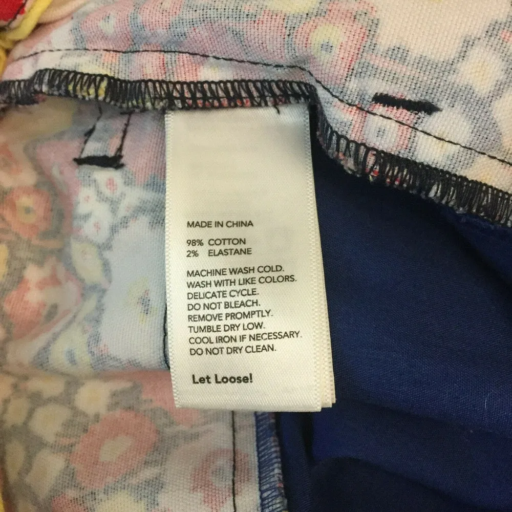 Kate Spade Saturday Floral Red Yellow Women's Shorts Size 2 - Image 7