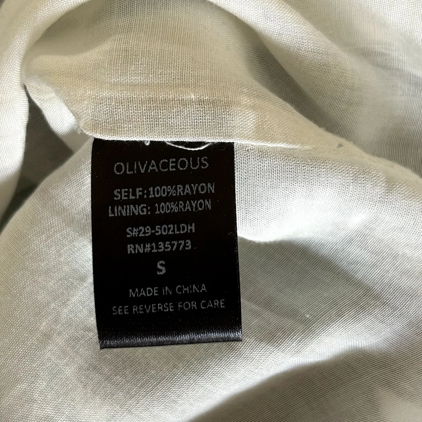 OLIVACEOUS Large Floral Print Green Back Zip Casual‎ Shift Dress Size S Tropical - Image 4