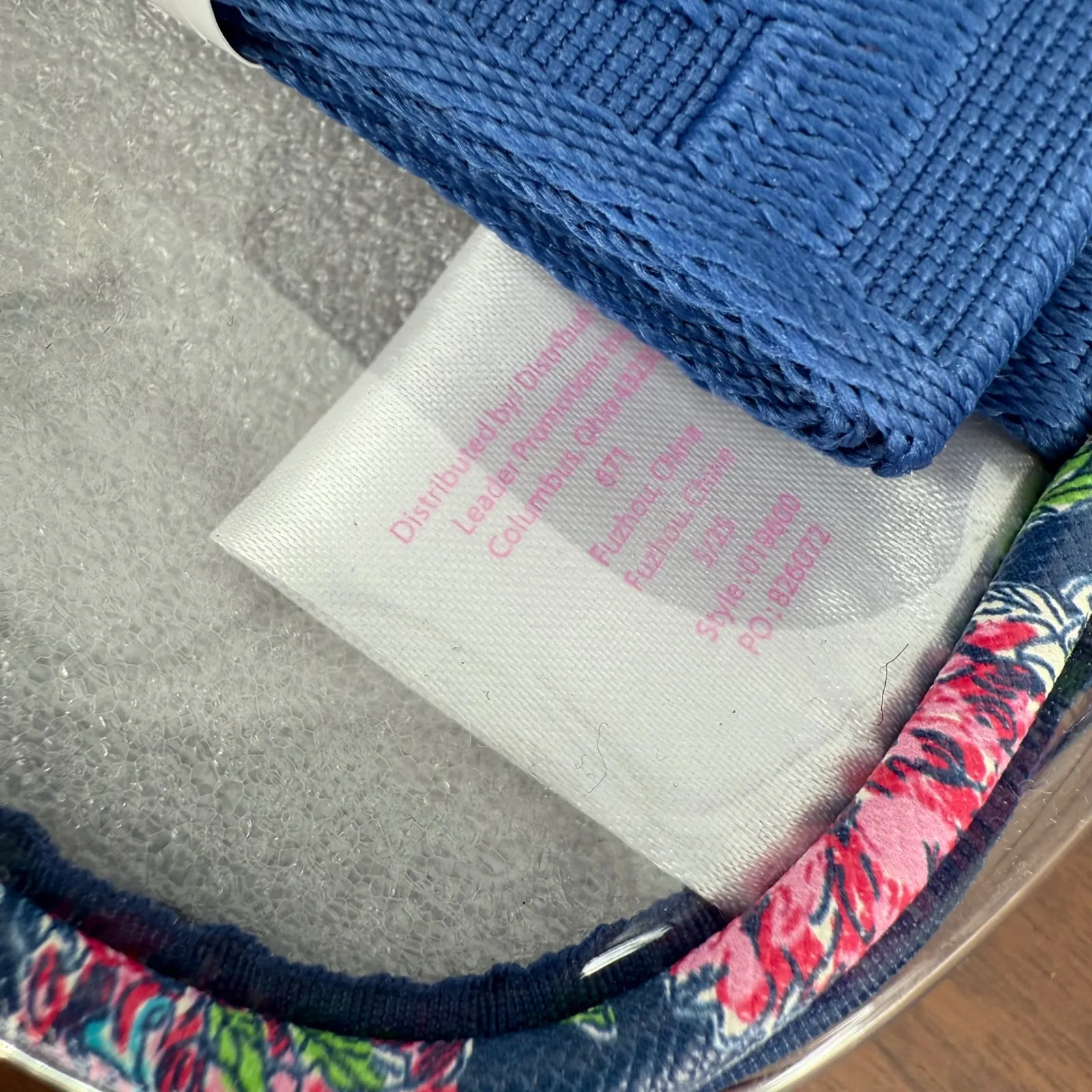 Lilly Pulitzer Clear Belt Bag Pouch Floral Trim Gold Logo & Strap - Image 9