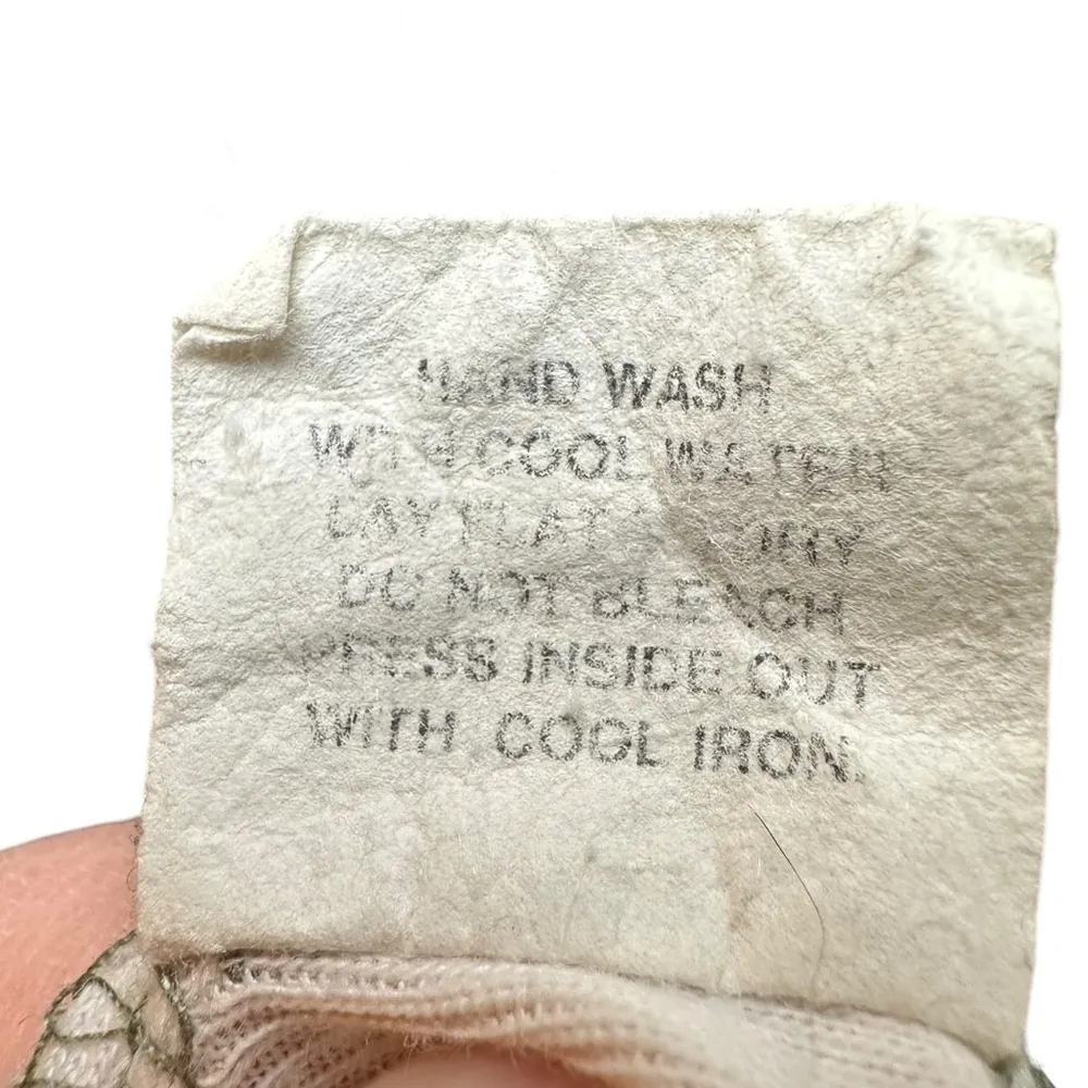 Y2K Vintage One World Floral Rhinestone Embellished Cotton Blend USA Made Blouse - Image 9