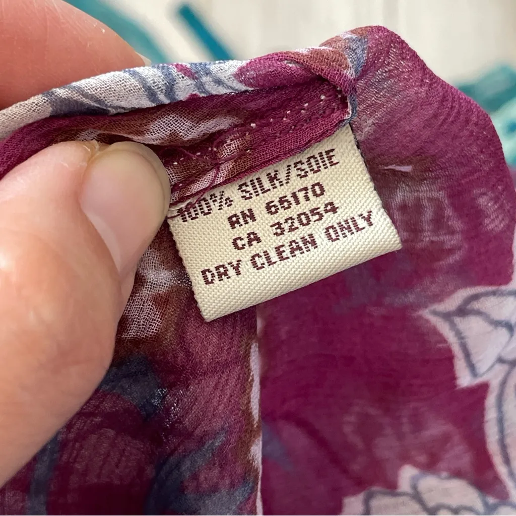 Free People Top silk floral ribbon sleeveless womens Purple (small) fairy grunge - Image 8