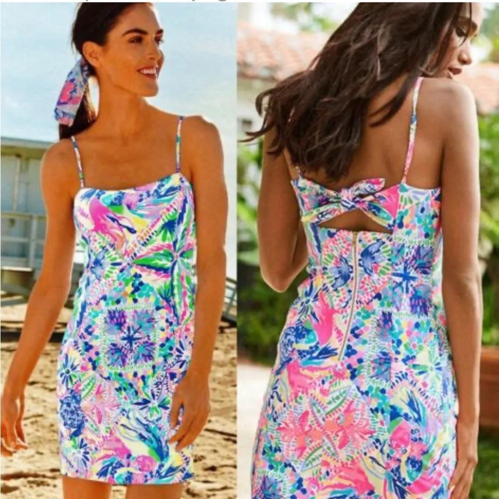 Lilly Pulitzer Shelli Shift Dress Dancing on the Deck Pink Size 00 - Image 2