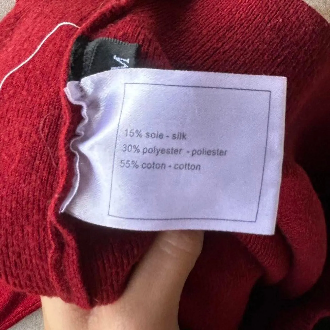 Vintage red butterfly sweater Size M - Image 6