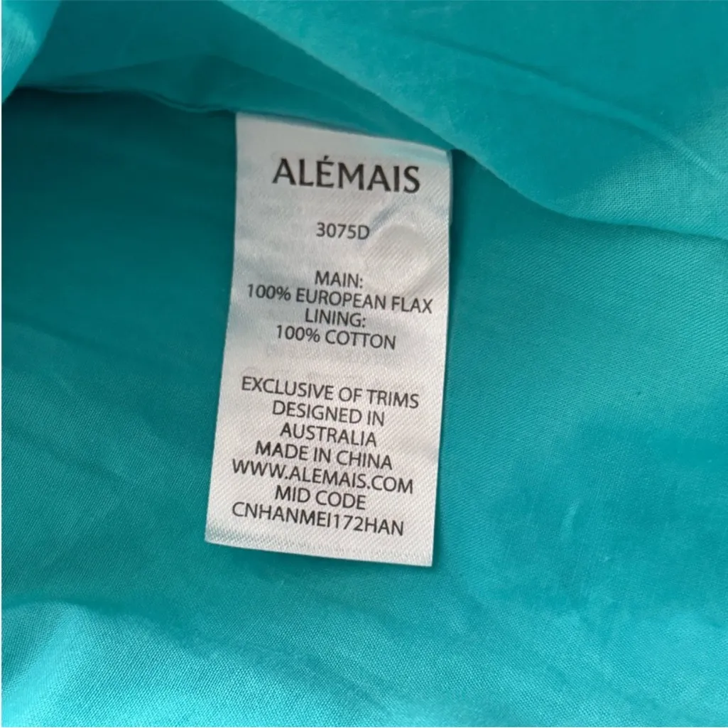 Alemais ALÉMAIS Green Blue Tie - Image 10