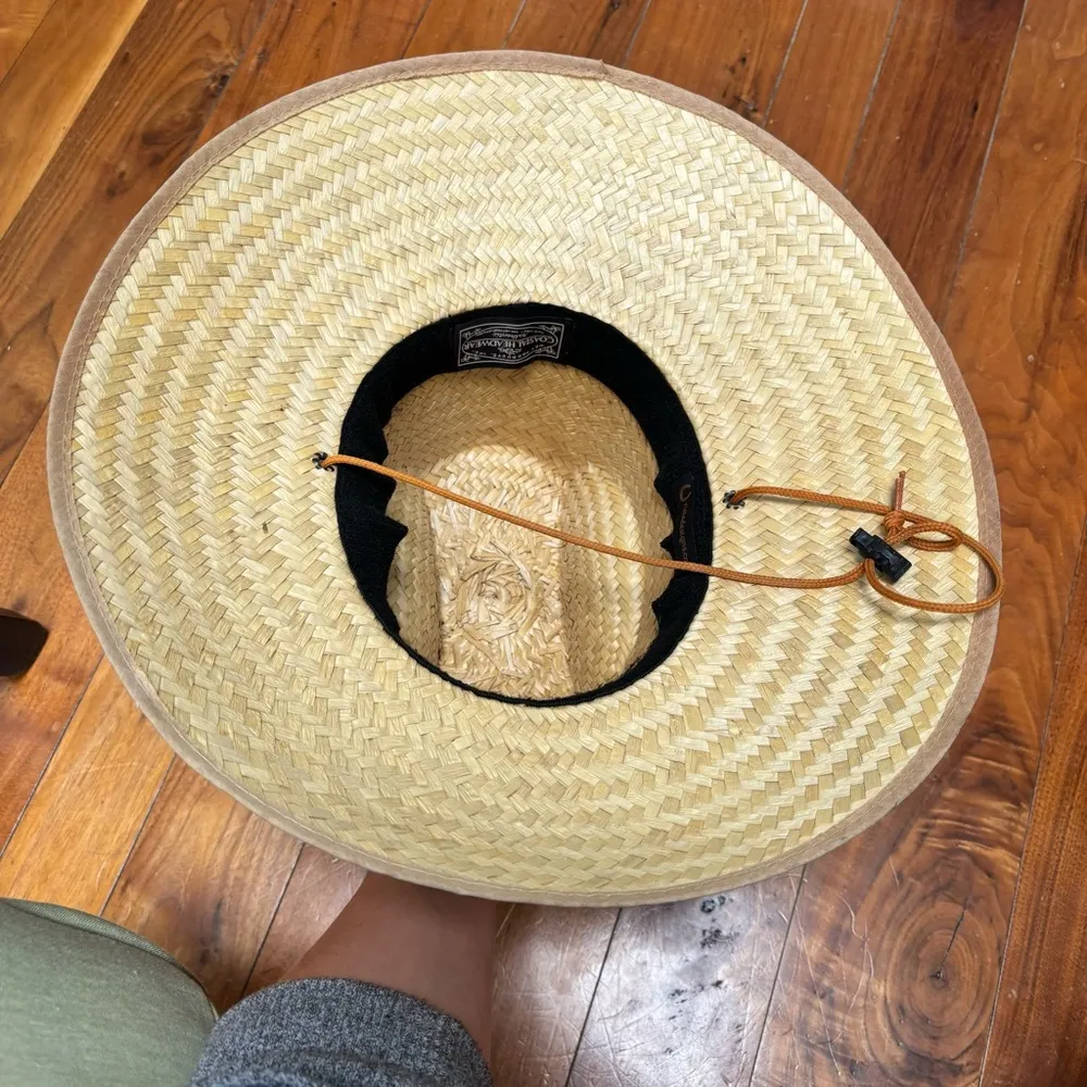 Riata Designs Unisex Straw Sun Hat with Jewel Skull Tan - Image 7