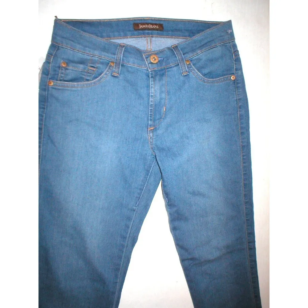 New Womens James Jeans Designer 27 Skinny Fiore Twiggy Legging USA NWT Blue - Image 4