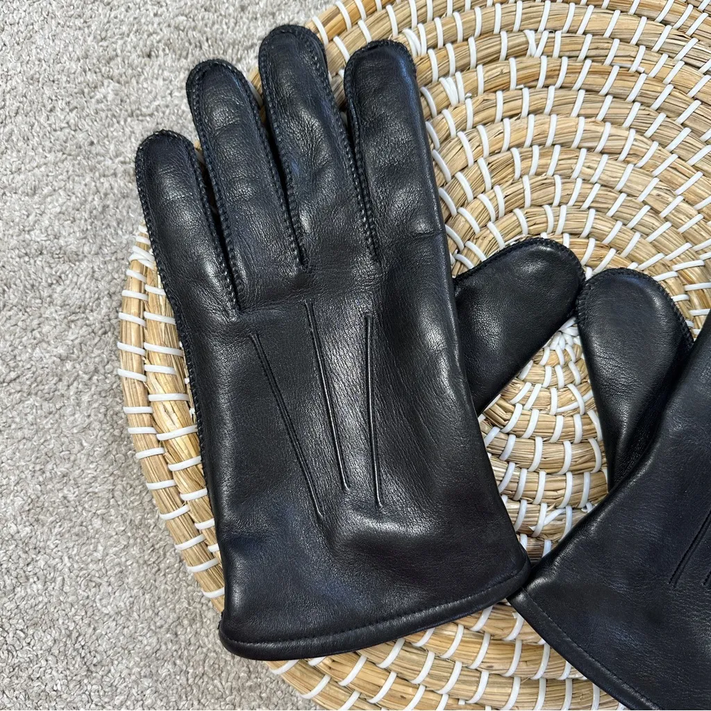 Wilson Women’s 100% Leather Gloves Thinsulate Insulation in Black Size XL - Image 2