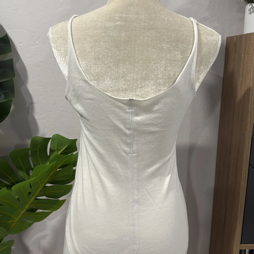 Raquel Allegra basics slip lace trim dress Size L - Image 5