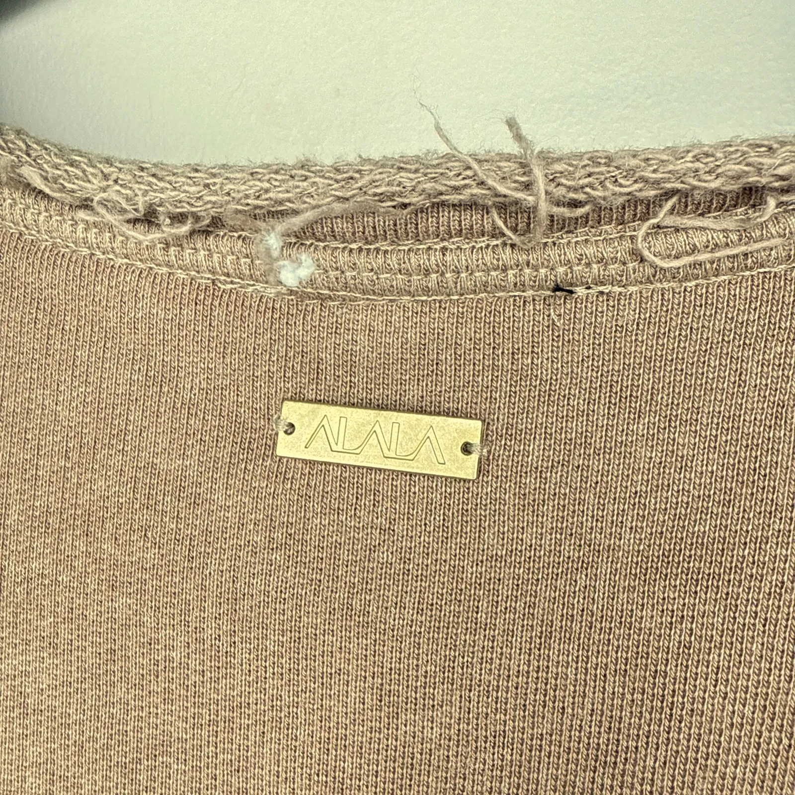 Alala Cypher Sweatshirt Distressed Size XS Style #ALALA30084 Lightweight Fleece - Image 7