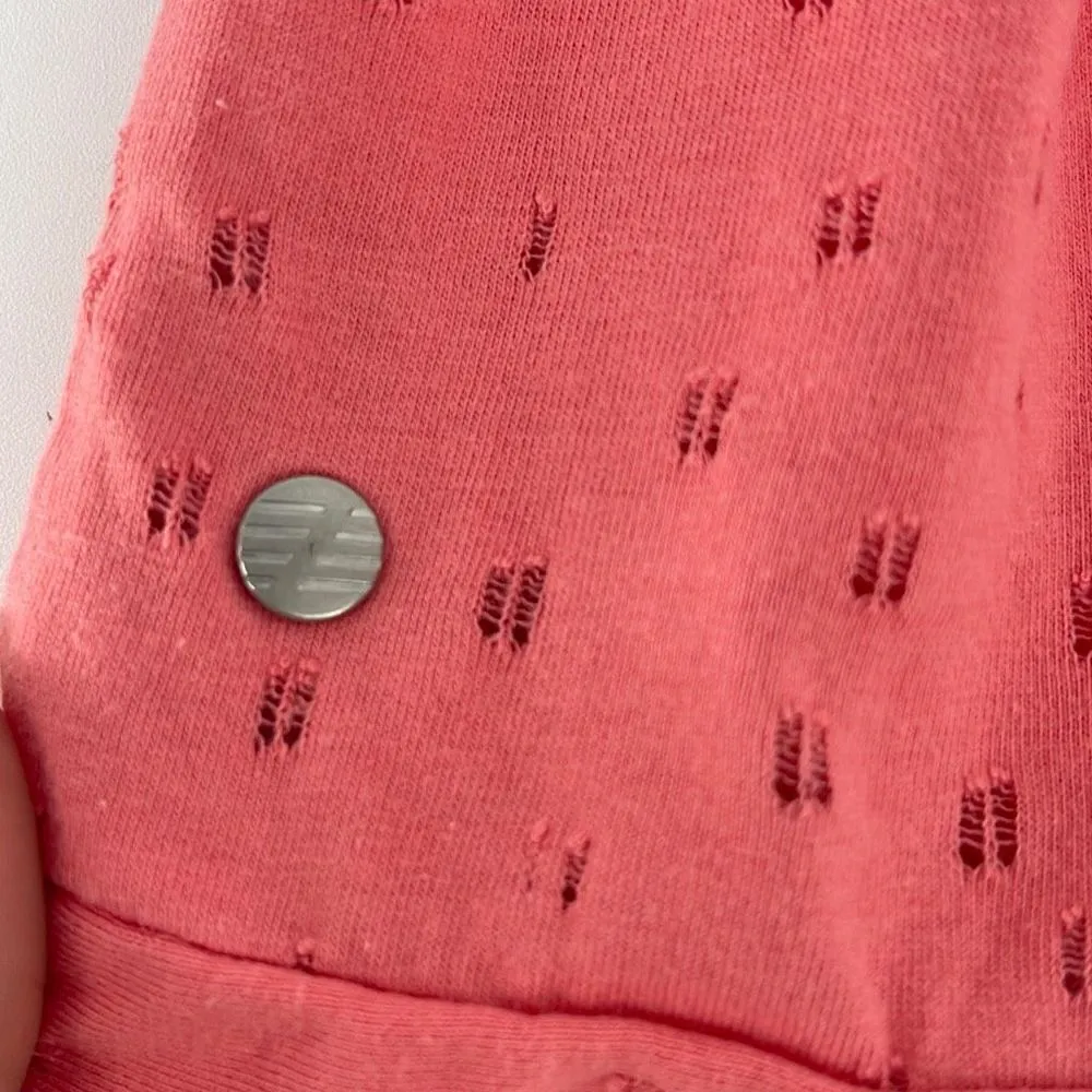 Z By Zella Womens Cutout Open Tie Back Top Yoga Workout Sleeveless Pink‎ Medium - Image 3