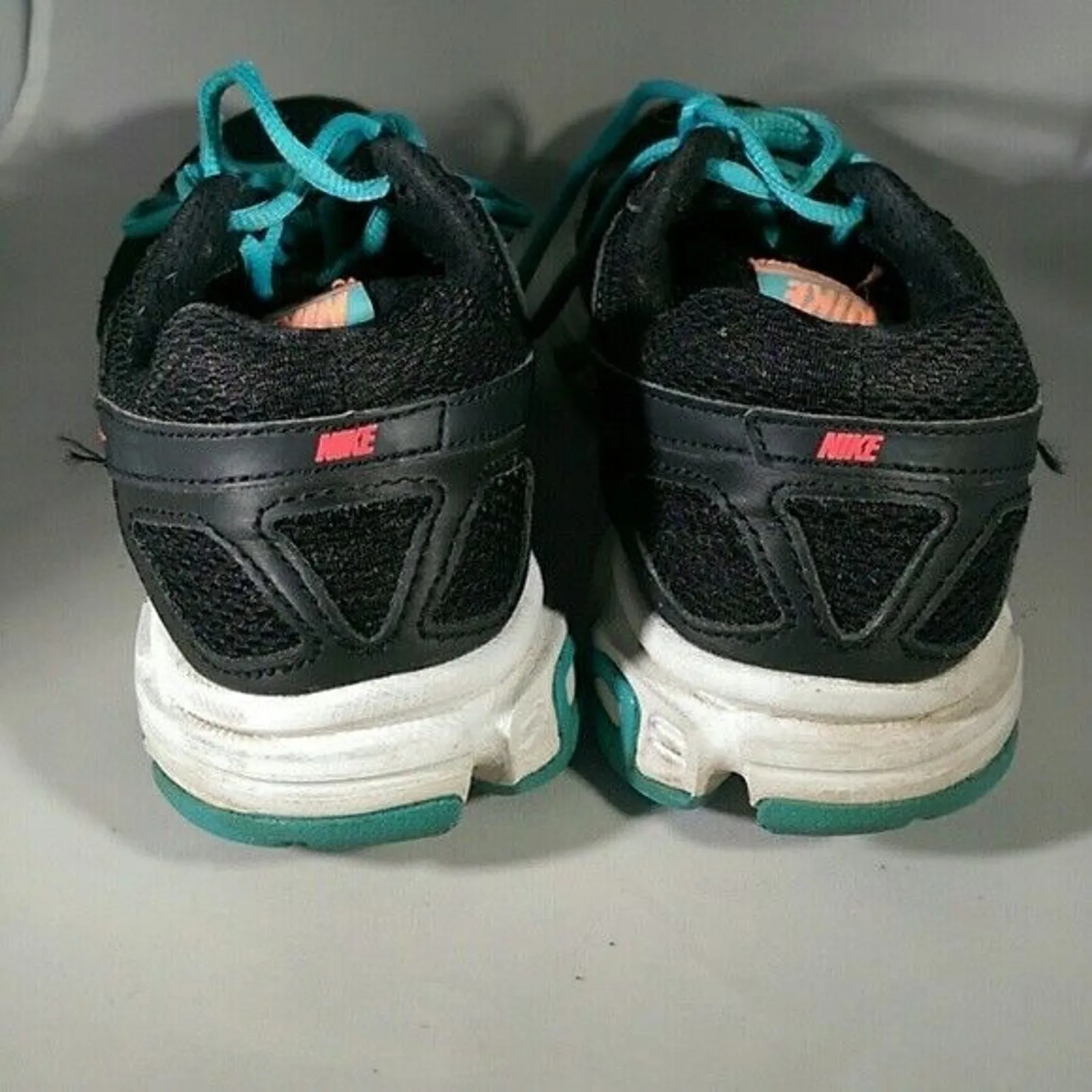 Nike Downshifter 5 Running Shoes Black & Aqua - 537571-012 - Size 6 - Image 6