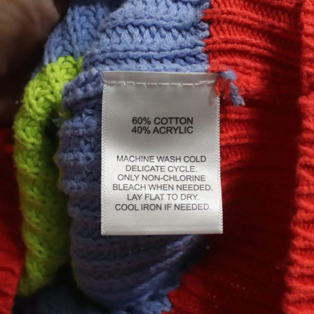 Broadway 38 Striped Oversized Sweater Sz L Red Size L - Image 6