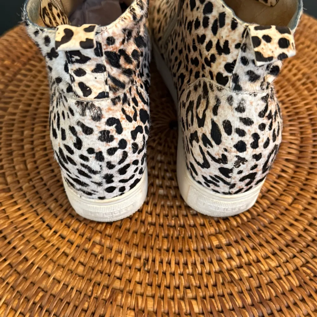J/Slides Leopard Print high top shoes Black Size 7 - Image 2