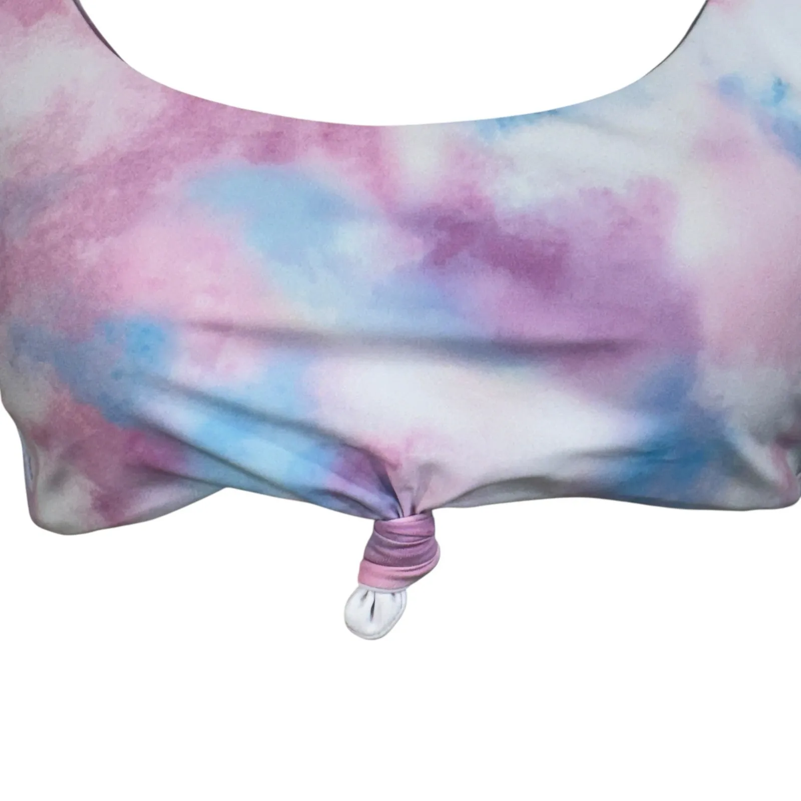 Zaful SZ 6 Bandeau Bikini Swim Top Tie-Dye Padded Cups Adjustable Straps Knotted - Image 2