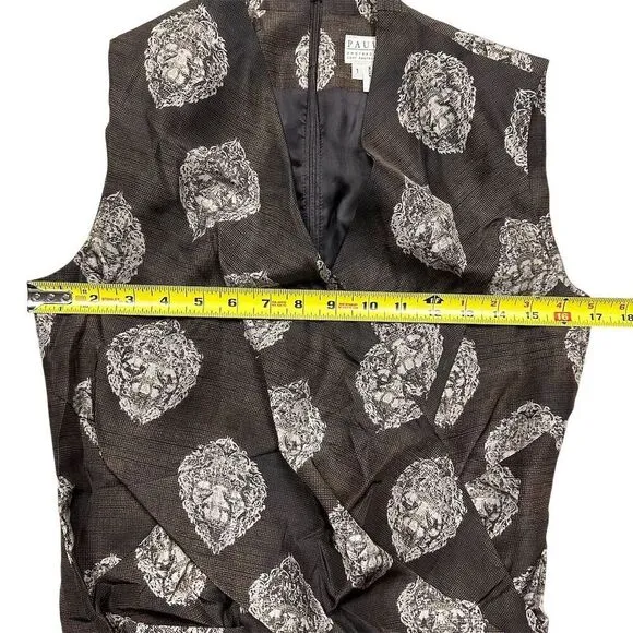 Pauw Amsterdam Women's Silk Faux Wrap Dress S Multicolor‎ Knee Length Formal - Image 4