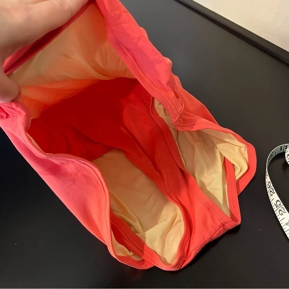 Coco Rave body contouring one piece swimsuit, orange, full coverage overskirt M - Image 7