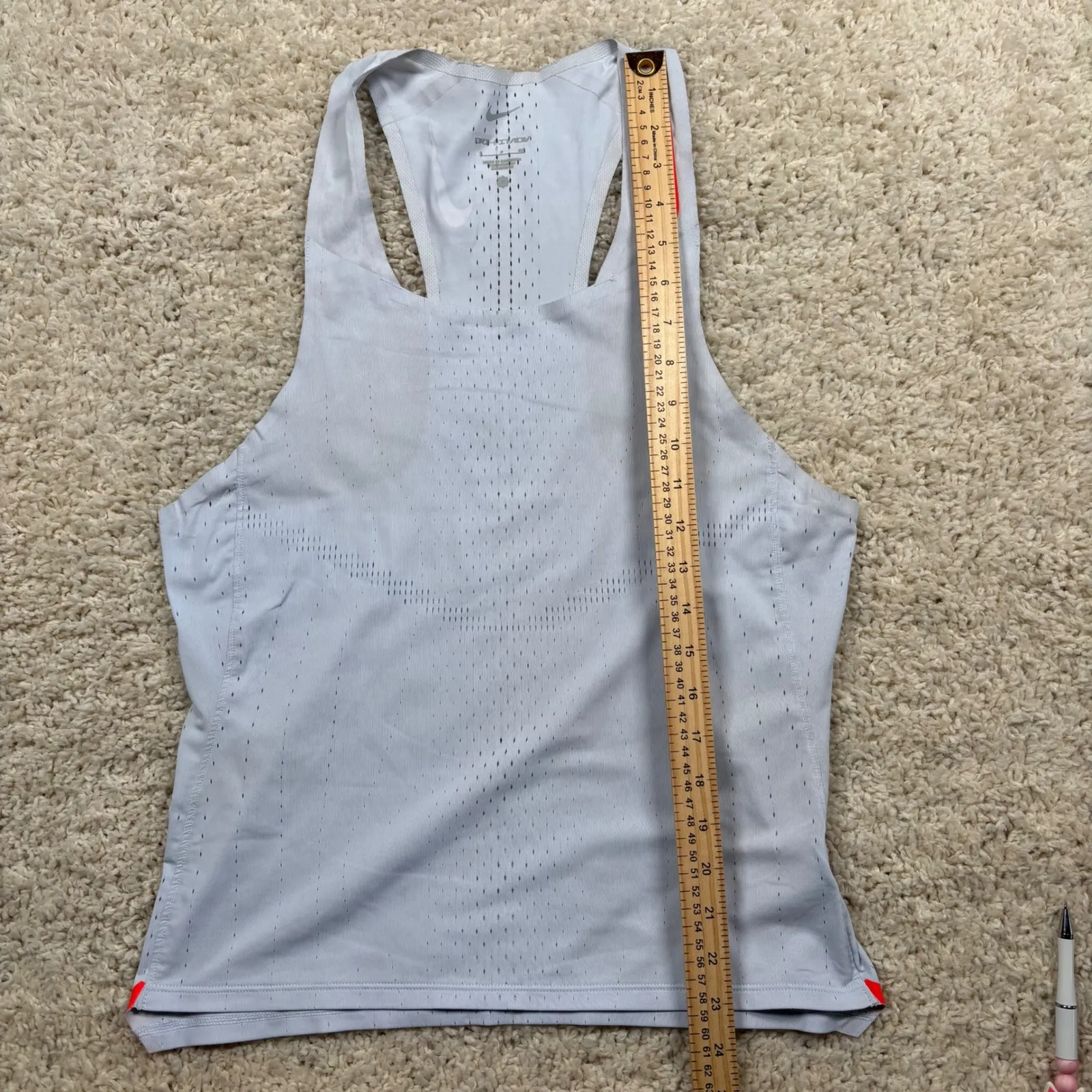 Nike Dri-FIT ADV Tank Top Light Gray Racerback Athletic Gym Workout Sz S - Image 6