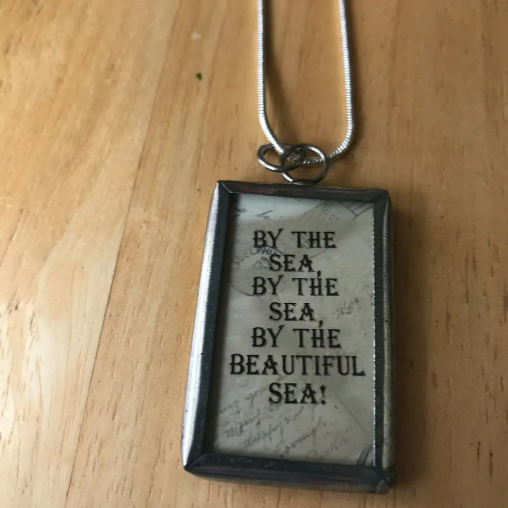 By the Sea Handmade Pendant Seashell Reversible - Image 5