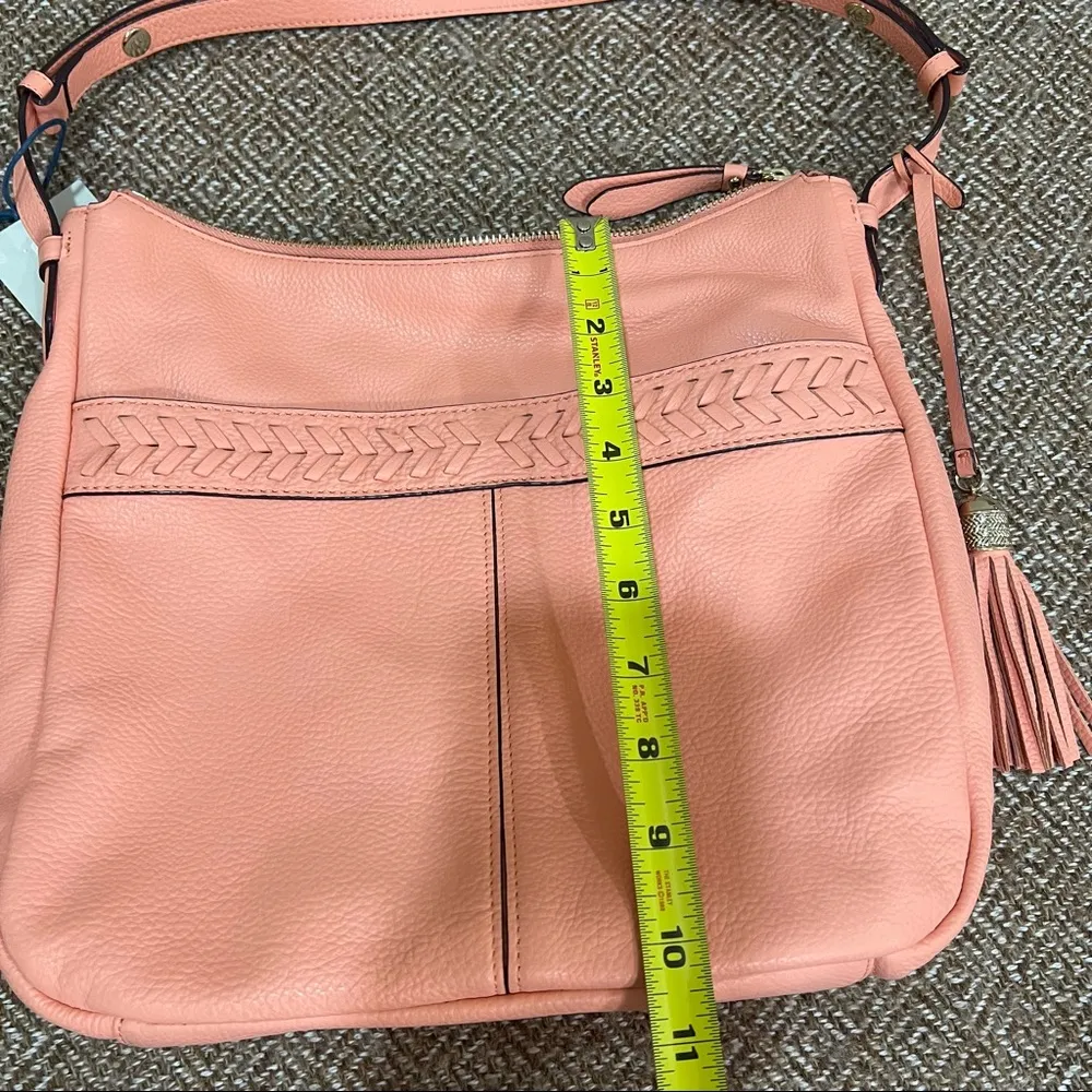 NWT Cole Haan Coral Genuine Leather Lacey Shoulder Crossbody Handbag Boho Casual - Image 10