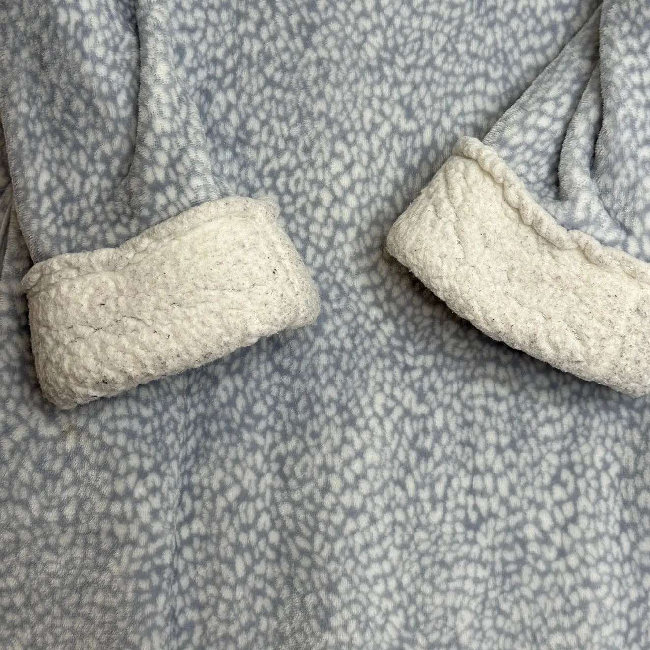 Vtg Oscar De La Renta Full Zip Plush Long Robe House Coat Sz S/M‎ Printed Lounge - Image 3