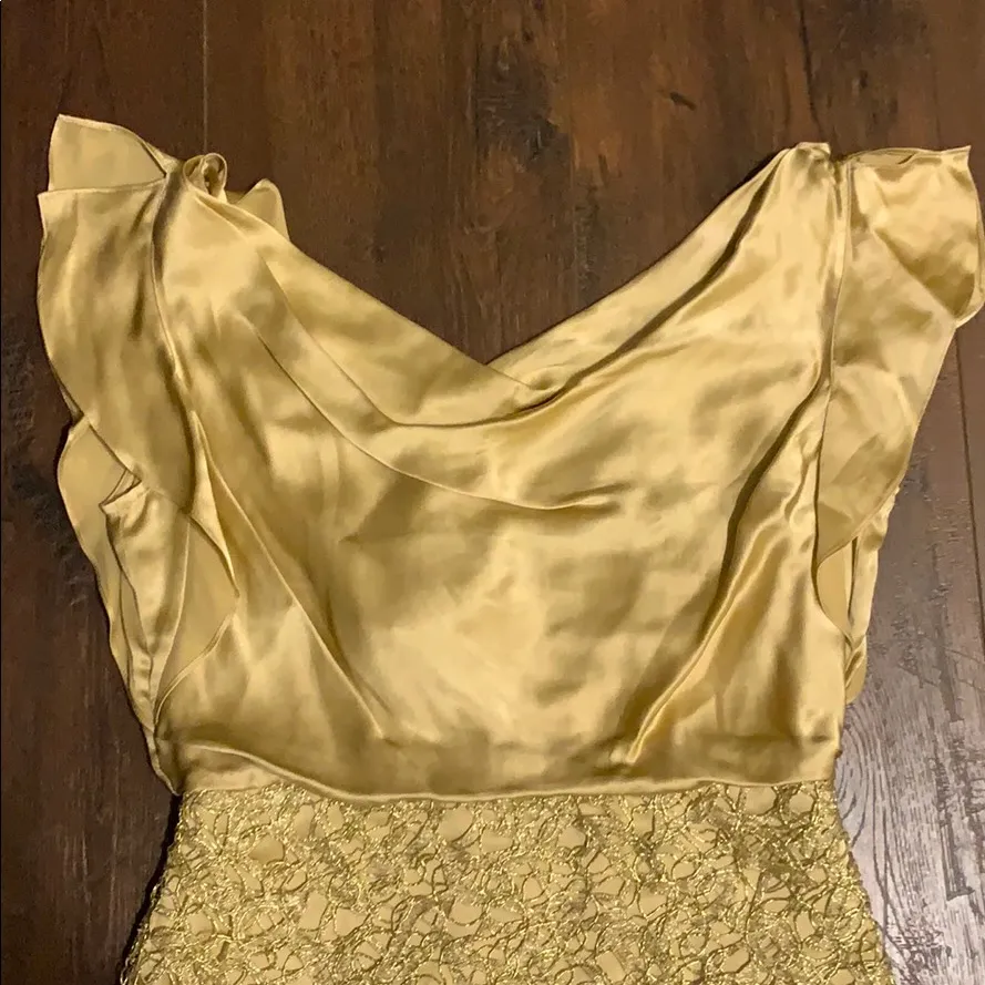 New with tags beautiful gold special occasion dress - Image 2