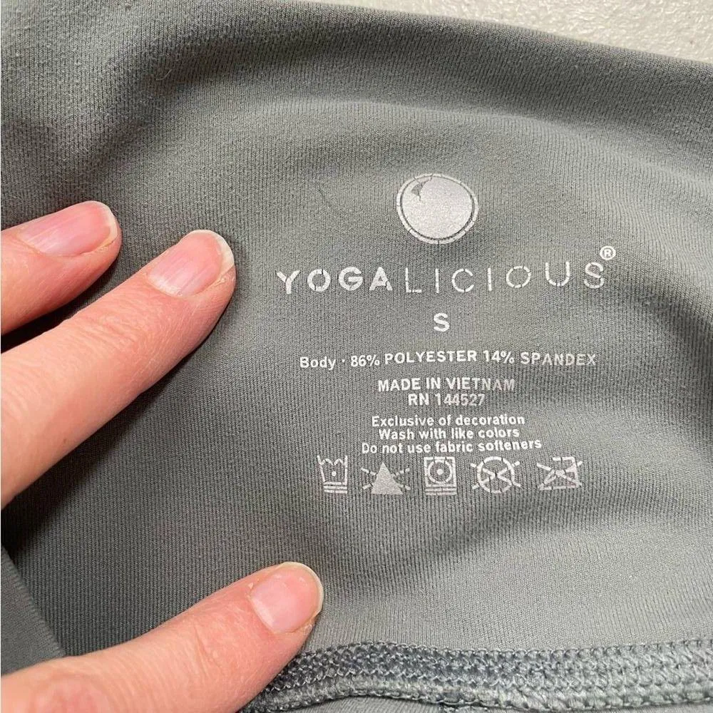 Yogalicious Sage Green High Rise Full Length Leggings With Pockets Womens S - Image 7